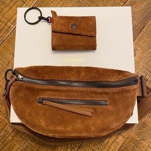 Hammitt Charles Mahogany Bag PLUS MATCHING Hammitt Royce Key Mahogany Wallet